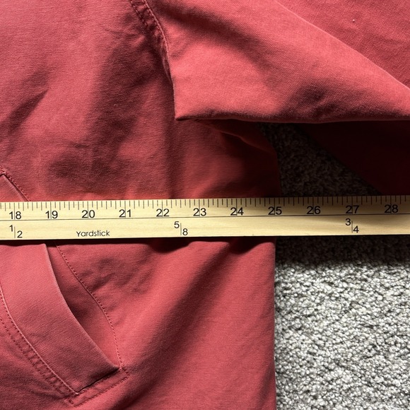Vintage LL Bean Jacket Womens 2X Pink Barn Chore Coat Canvas Corduroy Collar 90s - Picture 3 of 12
